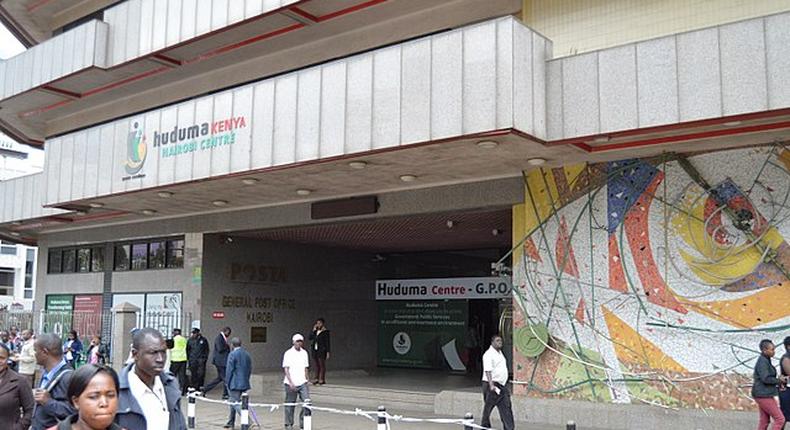 File image of the entrance to G.P.O. Huduma Centre