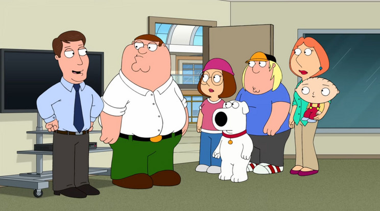 A Griffin-család eszement hétköznapjait feldolgozó Family Guy 1999 óta kétszer is kaszát kapott, de idén már a 20. évadára készül / Fotó: Netflix