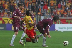 Afimico Pululu napił się 'Ducha Puszczy'. Piłkarz Jagiellonii ledwie przeżył