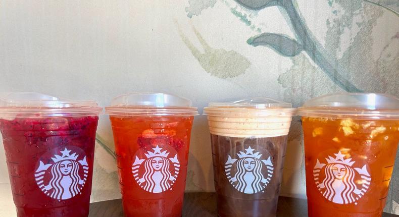 Starbucks released three new spicy drinks. Anneta Konstantinides/Business Insider