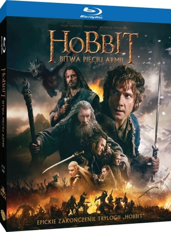 "Hobbit: Bitwa Pięciu Armii" - okładka Blu-ray