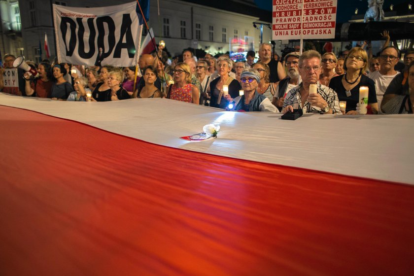 Demonstracje ws. sądów