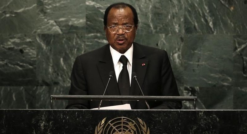 President Paul Biya of Cameroon addresses the 71st United Nations General Assembly in Manhattan, New York, U.S. September 22, 2016. 