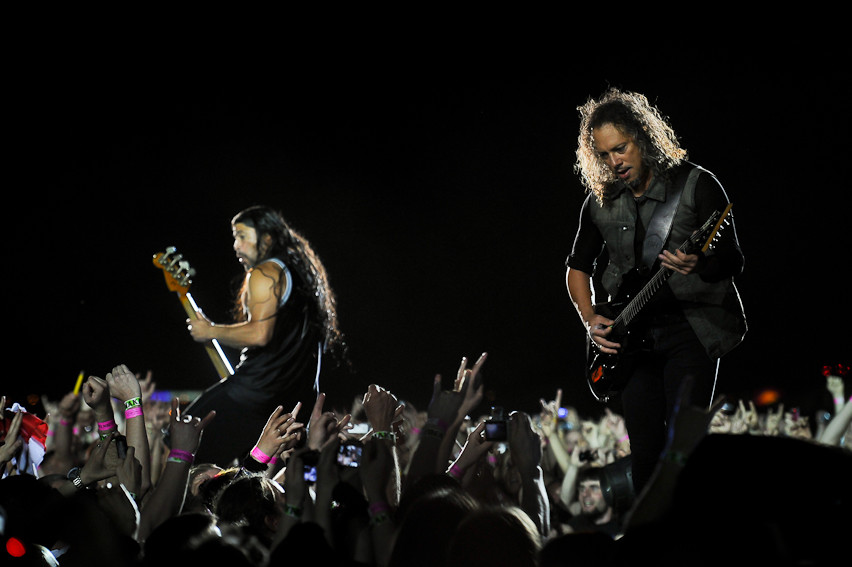 Metallica na festiwalu Sonisphere 2012 w Warszawie (fot. Artur Rawicz / Onet)