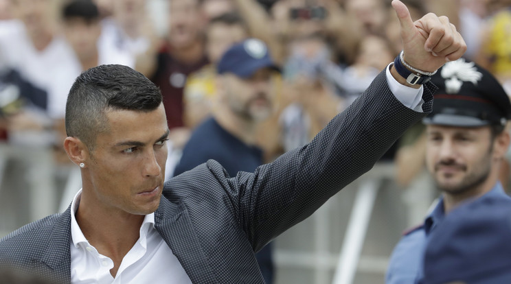 Cristiano Ronaldo /Fotó: MTI/AP/Luca Bruno