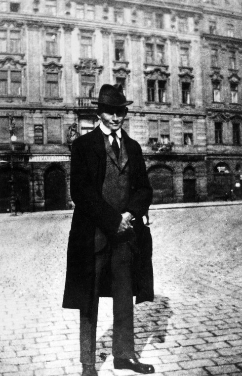 Franz Kafka w Pradze, 1922 r.