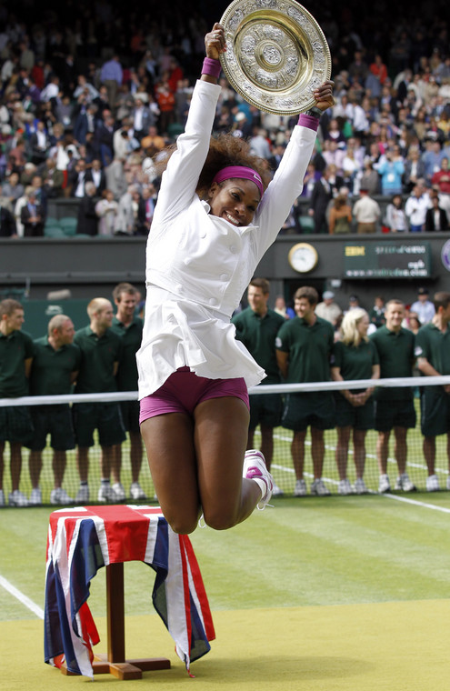 Serena Williams po pokonaniu Agnieszki Radwańskiej