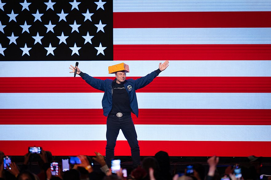 Elon Musk w Wisconsin, 30 marca 2025 r.
