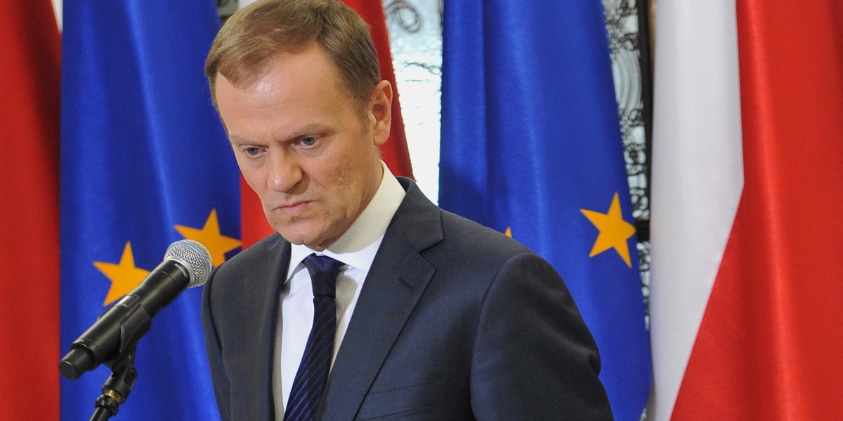 Donald Tusk na konferencji prasowej