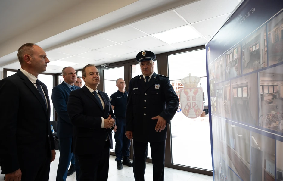 Ivica Dačić u PU Leskovac 