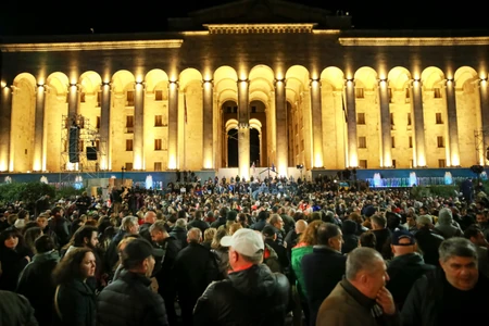 Protesti nakon parlamentarnih izbora u Tbilisiju, Gruzija, 28. oktobra