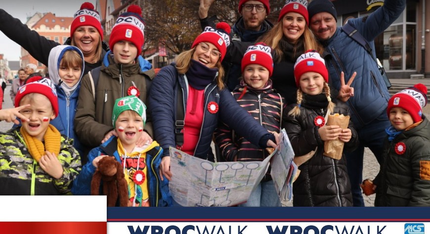 WrocWalk to zdobywanie wiedzy, przyjemne spędzanie czasu i aktywność fizyczna. A wszystko w podniosłej atmosferze 11 listopada. 