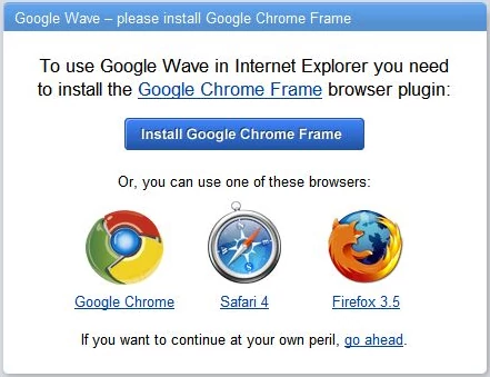 Google Chrome Frame to wtyczka do IE, która incognito zamienia przeglądarkę Microsoftu w Google Chrome