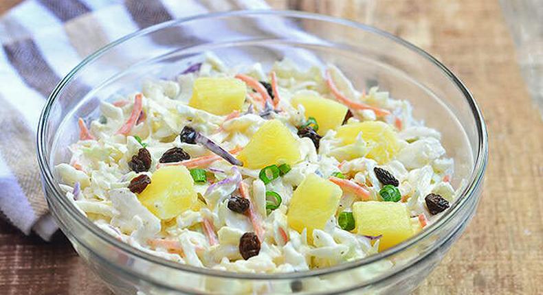 Pineapple coleslaw