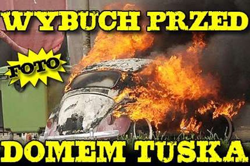 Wybuch przed domem Tuska. FOTO