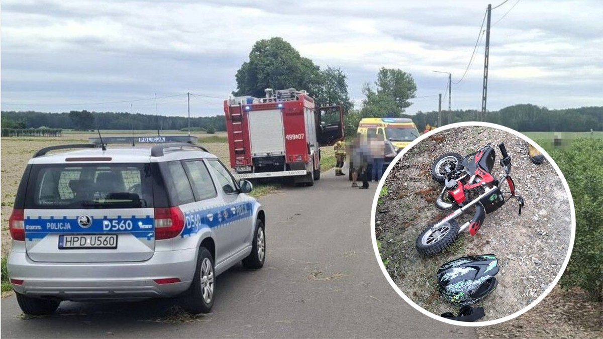 6-latek wjechał minicrossem pod auto. Lekarka nie 