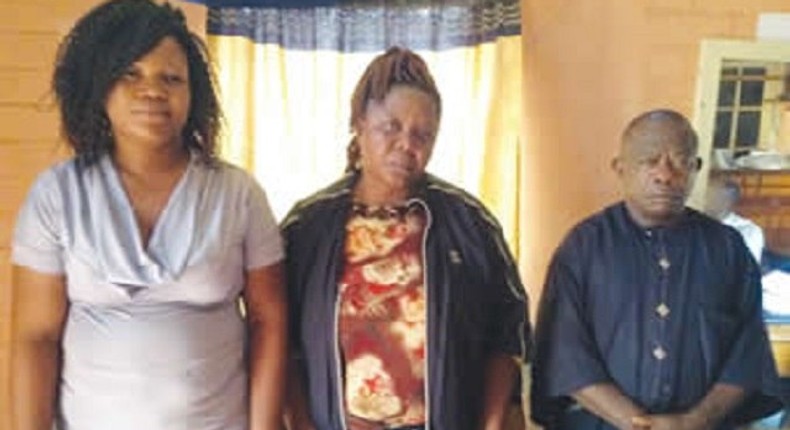 The suspects, Gloria Onuoha, Roseline Onwuameze and Nwigwe Thomas