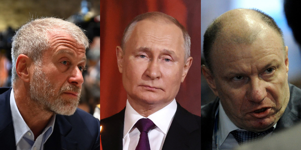 Roman Abramowicz, Władimir Putin i Władimir Potanin