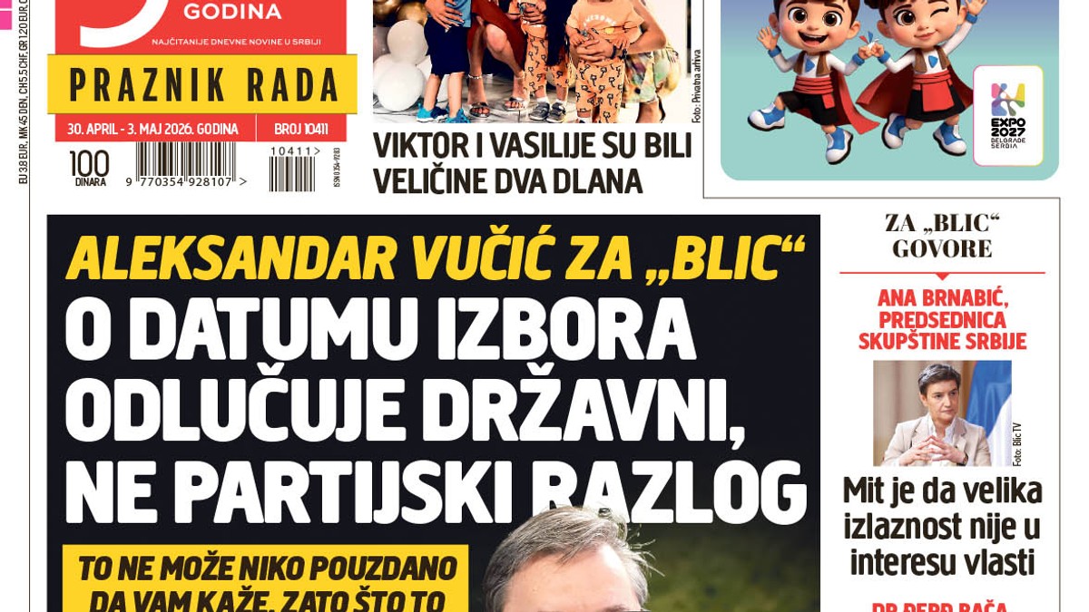 NASLOVNA BLIC