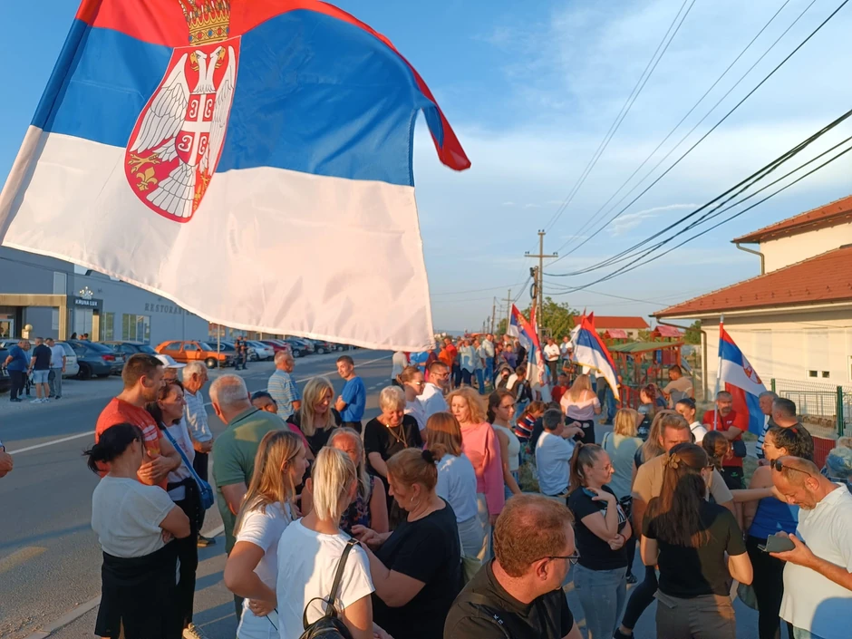 Skup građana protiv blokada u Merošini