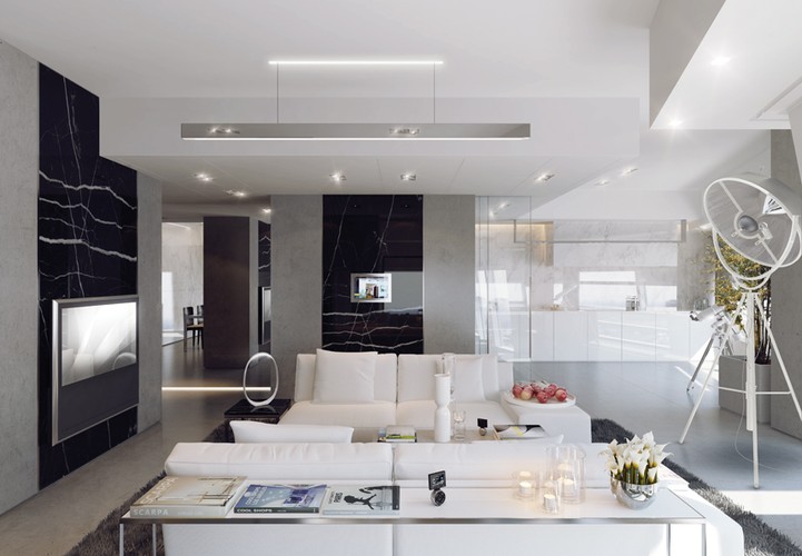 Złota 44: Pakiet wykończeń Timeless Chic - Opal Sensation - styl light, wizualizacja kuchni