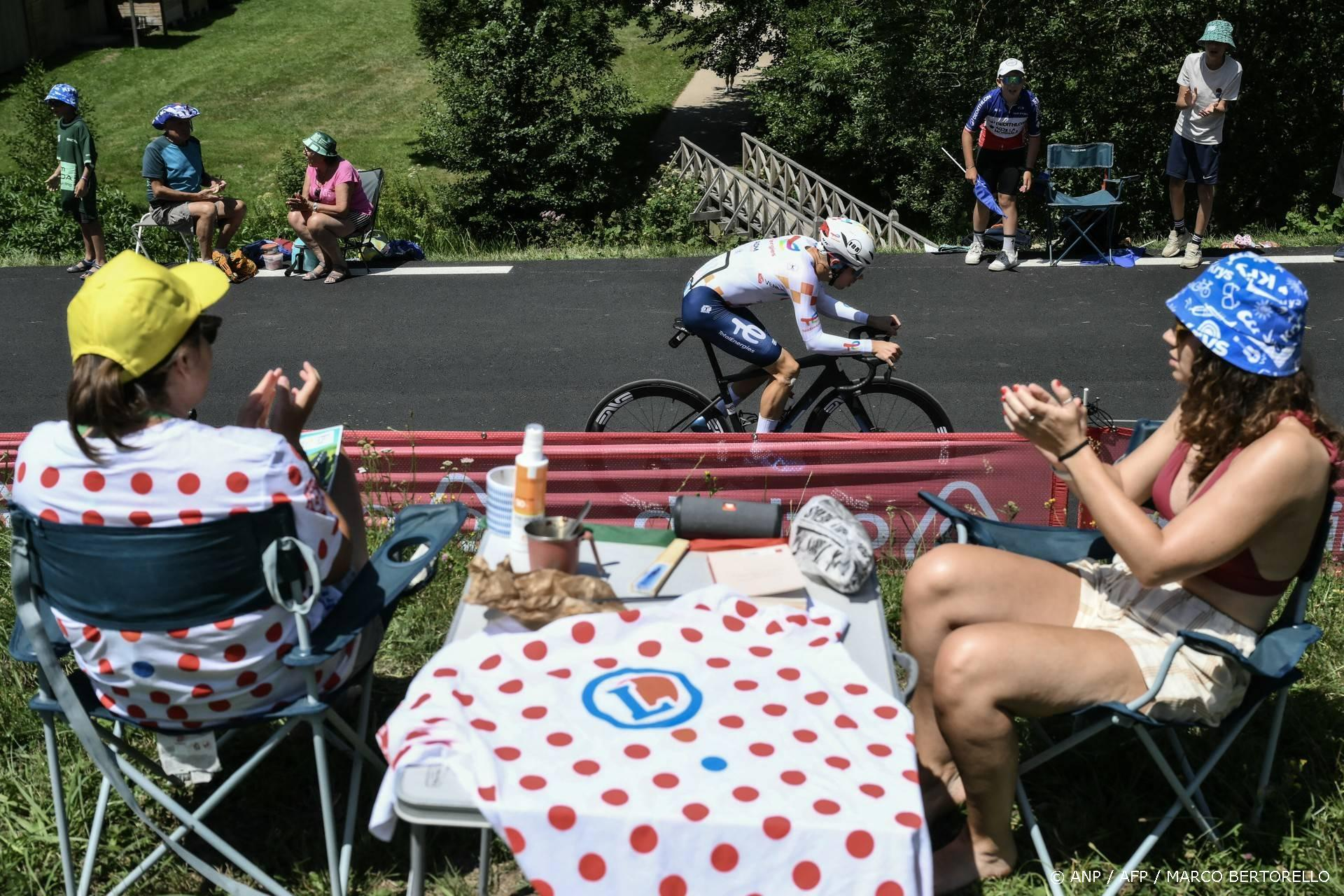 Tour de France: Klimtijdrit gestart, Pogacar laatste
