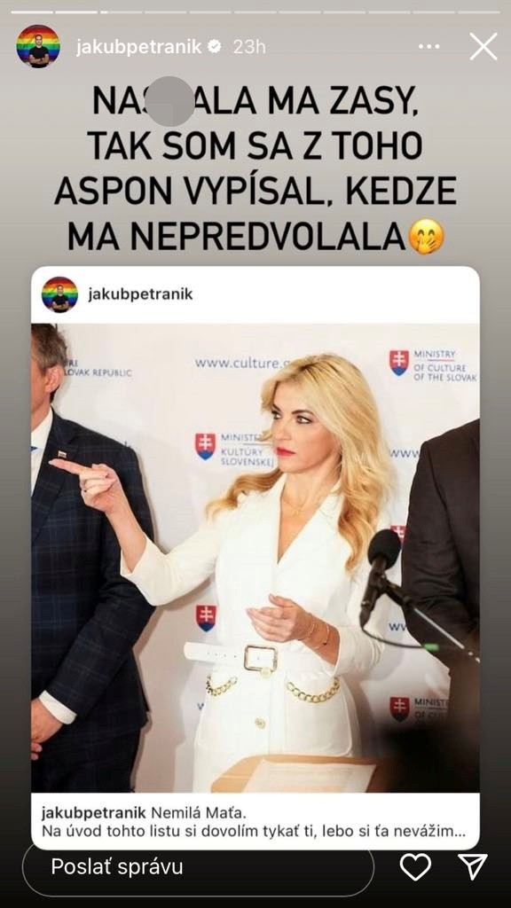 Petraník sa pustil do ministerky Šimkovičovej.