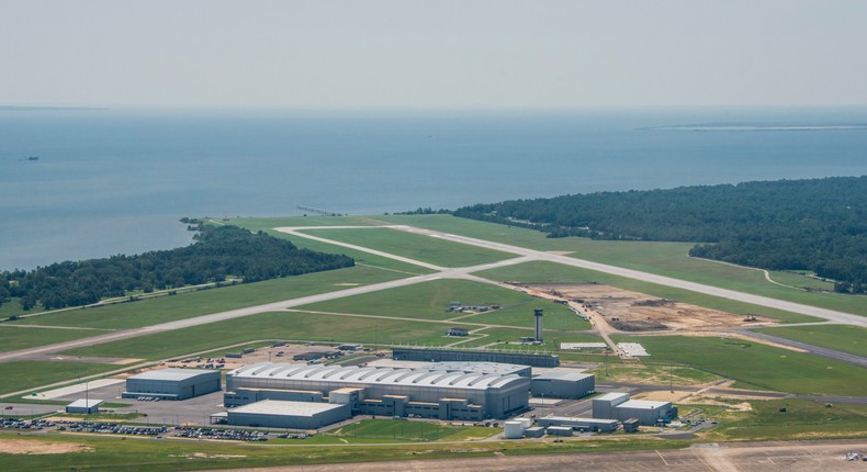 The Airbus A320 final assembly line or FAL in Airbus parlance is a 53-acre facility just a few minutes drive from downtown Mobile.