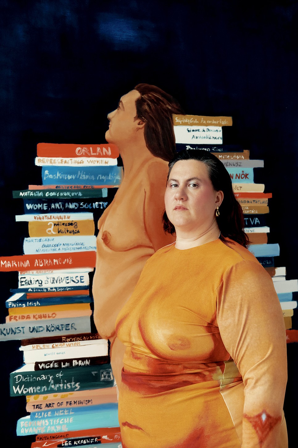 Fajgerné Dudás Andrea képzőművész büszke. női vonalakra