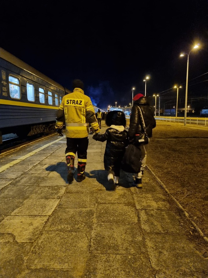 Kolejny pociąg z uchodźcami z Ukrainy dotarł do Sędziszowa