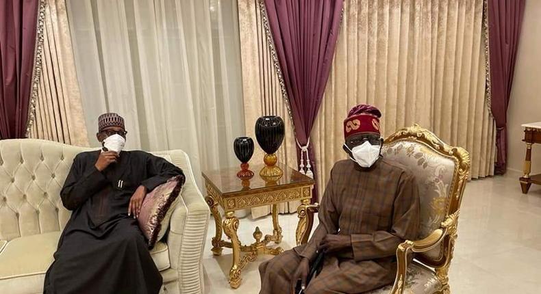 President Muhammadu Buhari visits Bola Tinubu in London (TheCable)