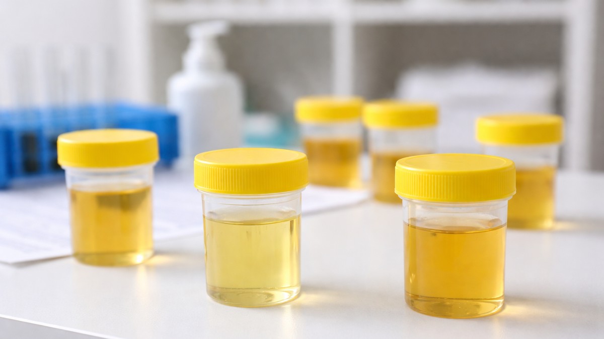 Uzorci urina u laboratoriji