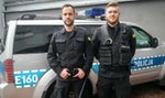 Podpalił mieszkanie, w którym byli policjanci. Szukają go