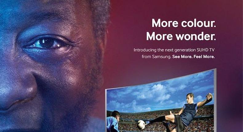  Samsung ad with alleged Pele look-alike