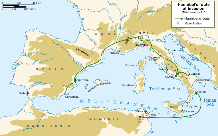 Wyprawa Hannibala do Italii w czasie II wojny punickiej
