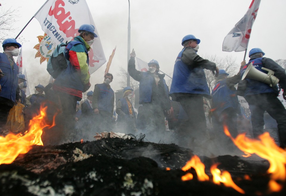 WARSZAWA ZWIĄZKI PROTEST EMERYTURY