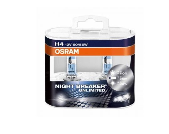 Osram H4 12V 60/55W P43t Night Breaker Unlimited