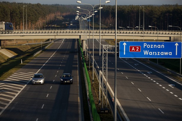 Autostrada A2 w okolicach Nowego Tomyśla