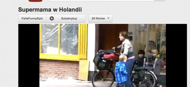 To Superman? Nie, to holenderska supermama!