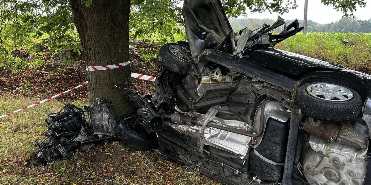 Tragiczny wypadek w Reblinie. Nie żyje jedna osoba, pięć rannych.