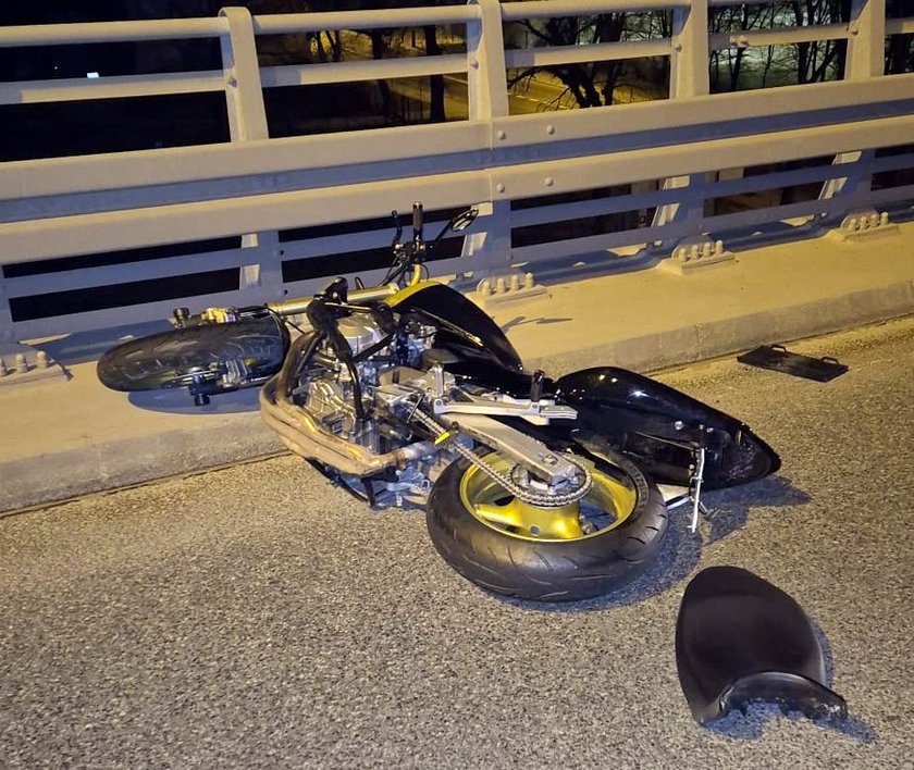 Bydgoszcz. A tragedy on a motorcycle. The driver died in an accident