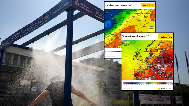 Potężna bomba gorąca uderzy blisko Polski. Będzie ponad 40 st. C (mapy: meteologix.com)