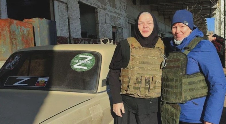 Zakonnica otrzymująca wsparcie od klasztoru św. Elżbiety na okupowanym przez Rosję terytorium Ukrainy