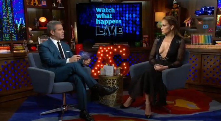 Jennifer Lopez w talk show Andyego Cohena