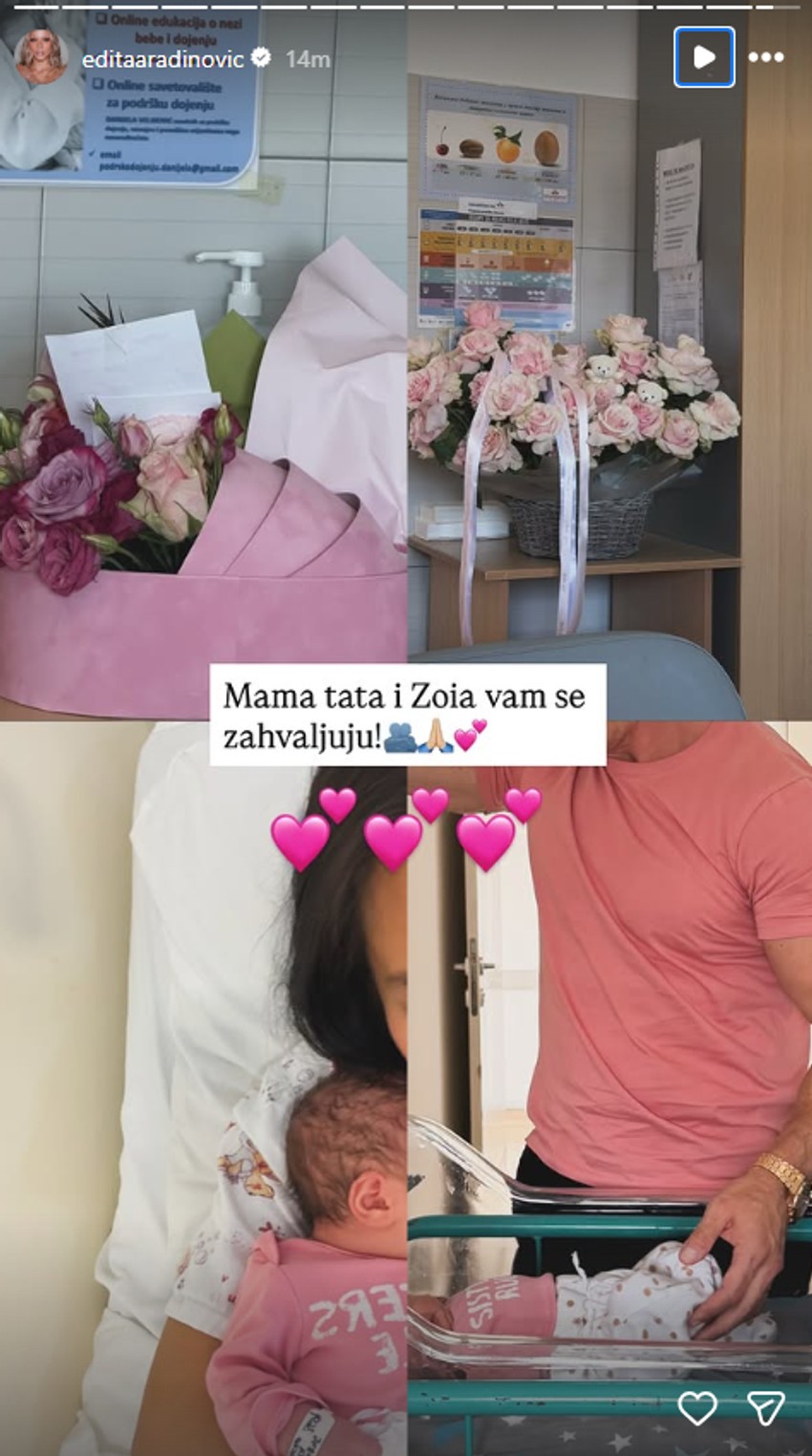 Edita sa ocem deteta i ćerkicom