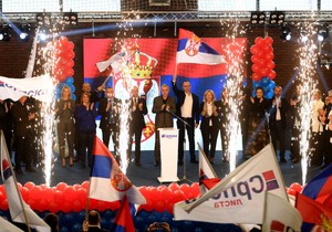 Miting Srpske liste u Kosovskoj Mitrovici