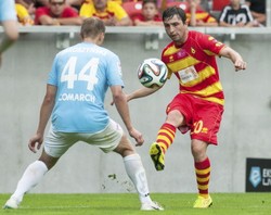 Jagiellonia rzutem na taśmę zgarnia trzy punkty w meczu z Cracovią