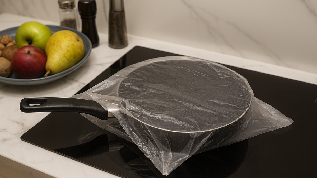 Stavim tiganj u plastičnu kesu i očas posla mu vratim stari sjaj (ILUSTRACIJA)