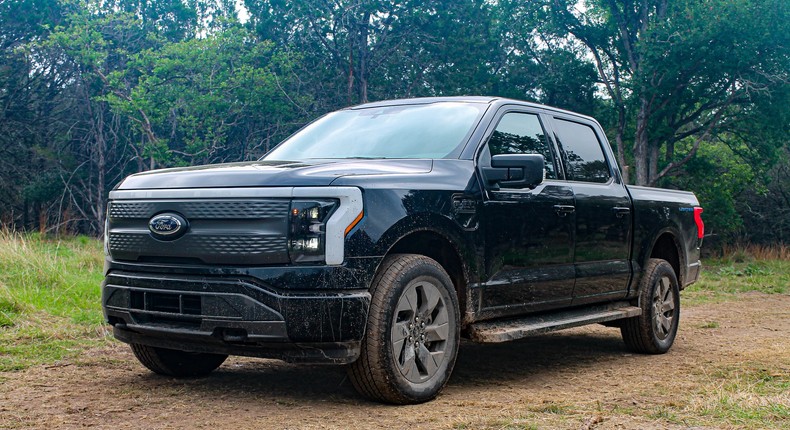 The 2022 Ford F-150 Lightning XLT.