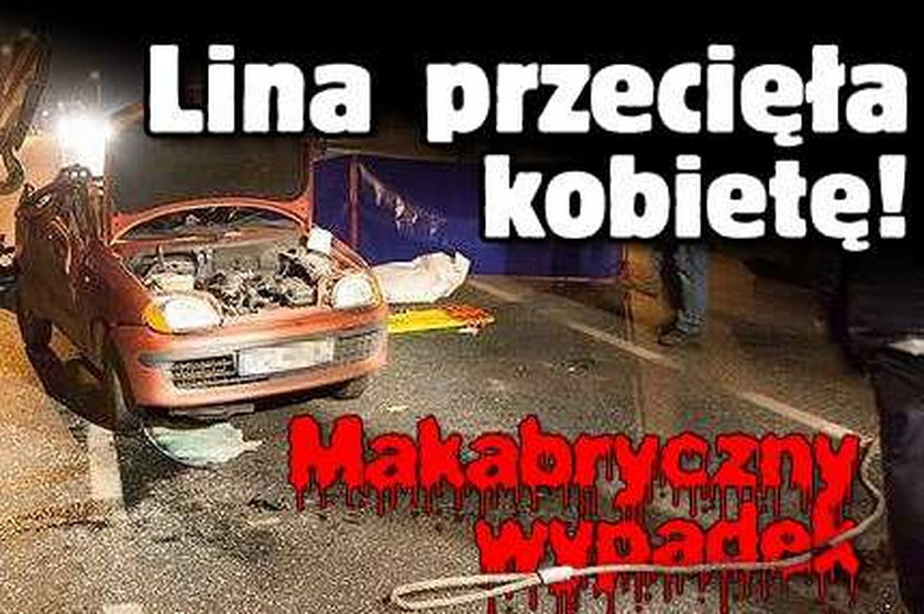 Lina przecięła kobietę! Makabryczny wypadek